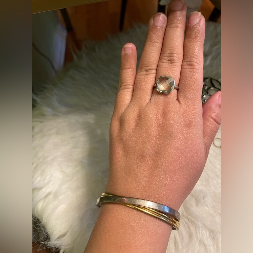 Silver and gold tone bracelet